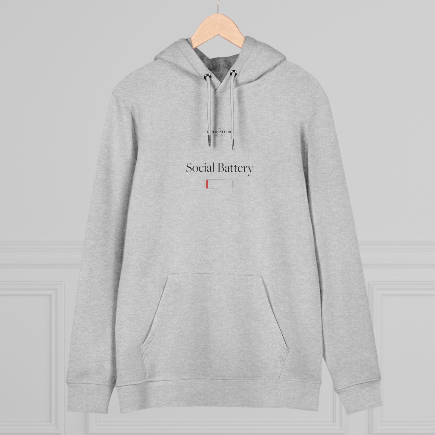 Social Battery Low Hoodie